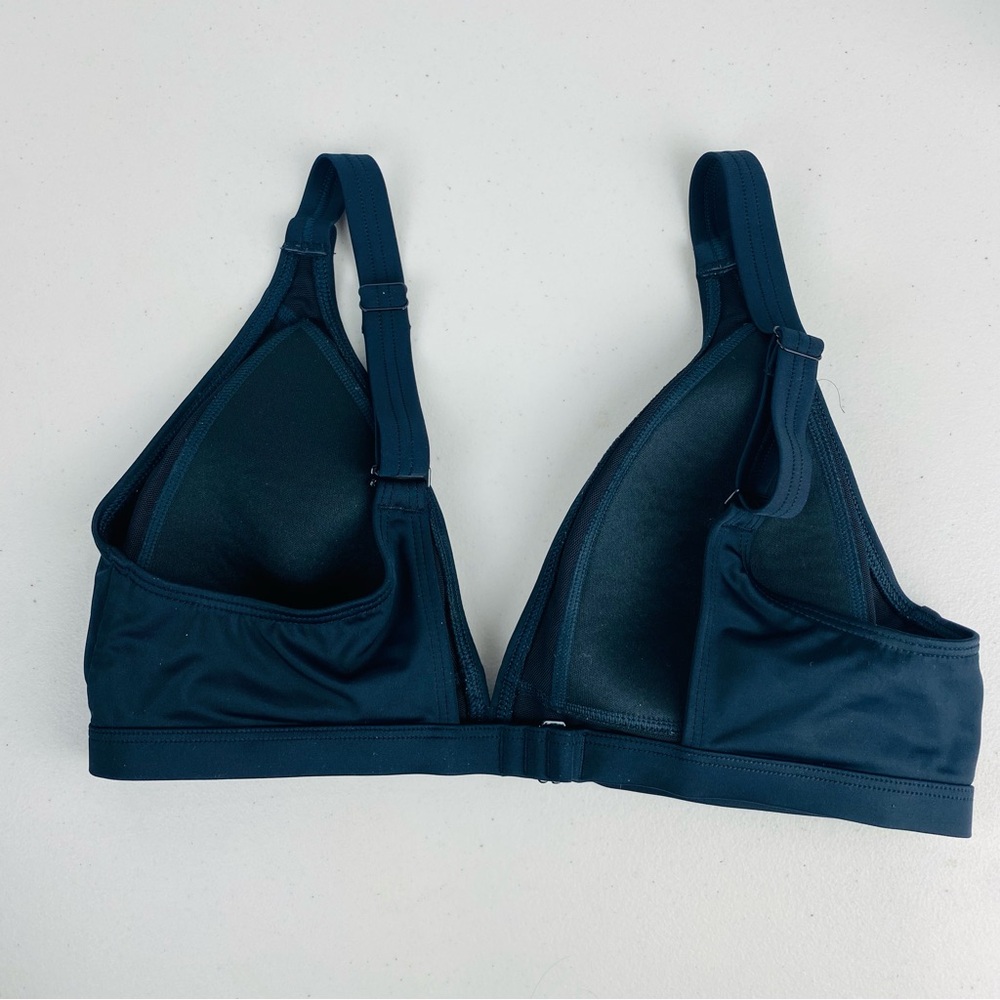 BLANQI Maternity Black Adjustable Strap Wireless Triangle Swim Top Size Large - Picture 2 of 4